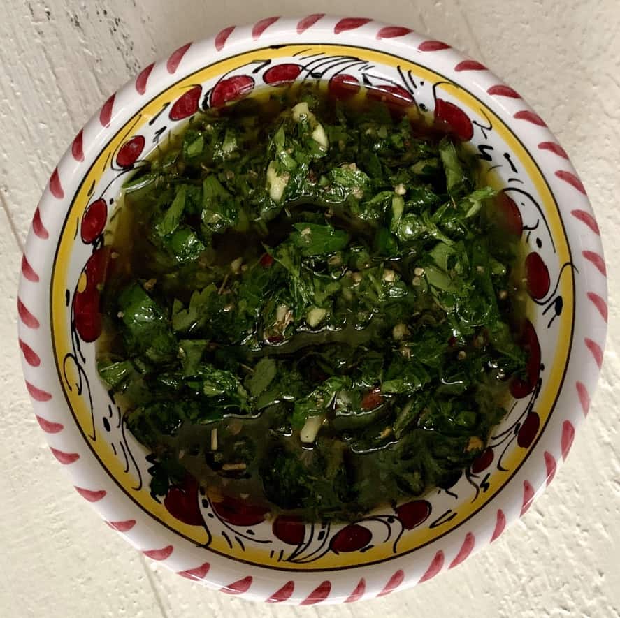Chimichurri Sauce Recipe in a bowl