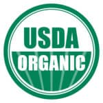 Usda organic vector icon on white background