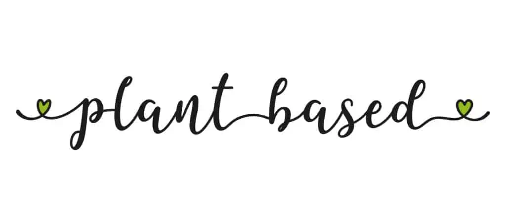Hand sketched Plant Based quote as banner or logo. Lettering for header, label, announcement, advertising