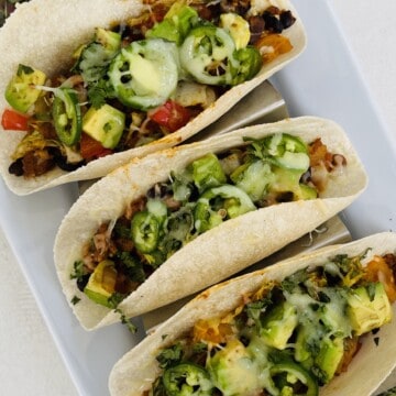 Plant-Based Meat Tacos ready to eat!