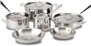 All-Clad 10 Piece Cookware